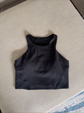 lululemon athletica Black High-Neck Cropped Tank